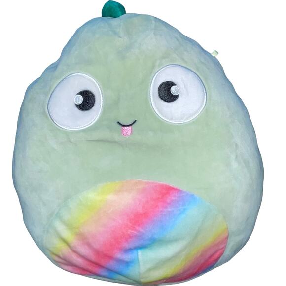 Squishmallows Plush Pillow Lizard Chameleon Kent Rainbow Stuffed Nursery 12” - Picture 2 of 8